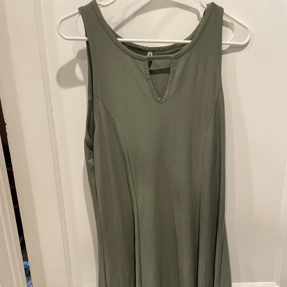 Mudd army green knee length dress